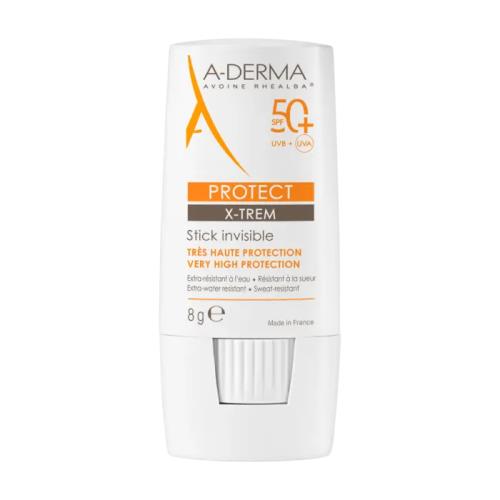 A-DERMA Ochranná tyčinka na opaľovanie SPF 50+ Protect X-Trem (Invisible Sun Stick) 8 g