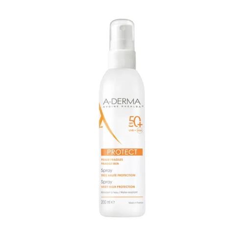 A-DERMA Sprej na opaľovanie SPF 50+ (Protect Sun Spray) 200 ml