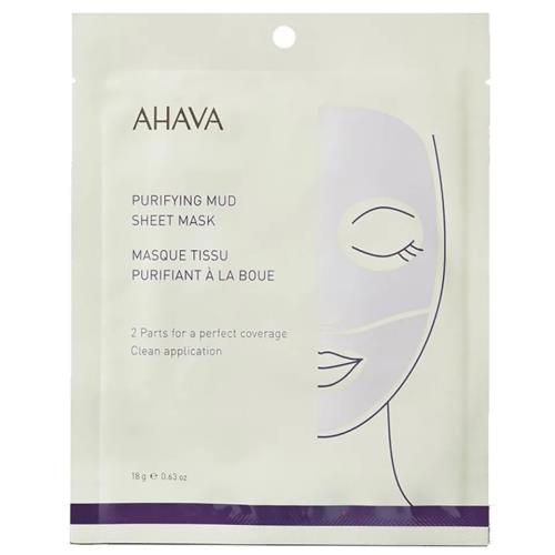 AHAVA Čistiaca bahenná plátienková maska (Purifying Mud Sheet Mask) 18 g