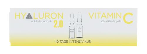 Alcina Regeneračné pleťové ampulky s kyselinou hyalurónovou a vitamínom C Vital-Aktiv ampulla 10 x 1 ml