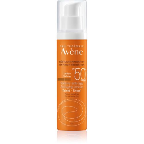 Avène Ochranný krém na tvár s protivráskovým účinkom SPF 50+ tónovaný (Anti-Aging Sun Care) 50 ml