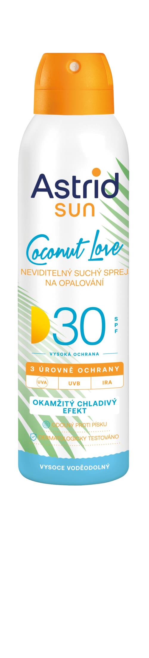 Astrid Neviditeľný suchý sprej na opaľovanie SPF 30 Sun 150 ml