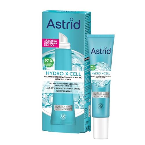 Astrid Očný gél krém proti opuchom a tmavým kruhom Hydro X-Cell 15 ml