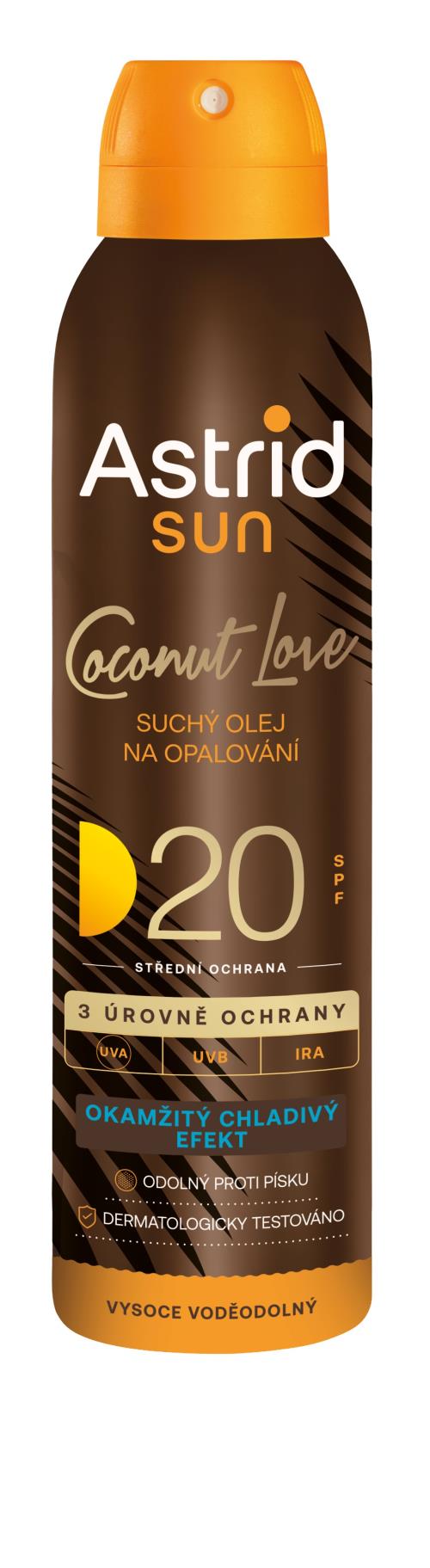 Astrid Suchý olej na opaľovanie SPF 20 Sun 150 ml