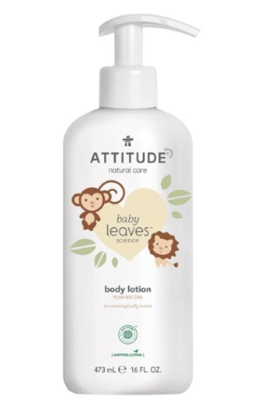 Attitude Detské telové mlieko s vôňou hruškovej šťavy Baby Leaves (Body Lotion) 473 ml
