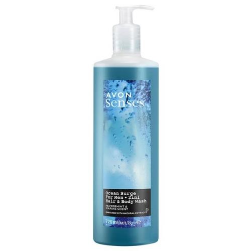 Avon Sprchový gél na telo a vlasy s vôňou mora a mäty (Hair & Body Wash) 720 ml