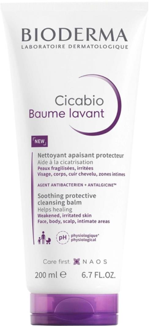 Bioderma Upokojujúci a ochranný čistiaci balzam Cicabio (Soothing Protective Cleansing Balm) 200 ml