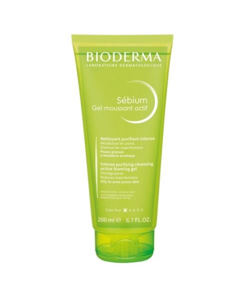 Bioderma Čistiaci pleťový gél pre aknóznu a mastnú pleť Sebium (Active Gel) 200 ml