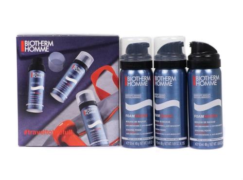 Biotherm Darčeková sada peny na holenie pre citlivú pleť Shave Power Trio Set 3 x 50 ml