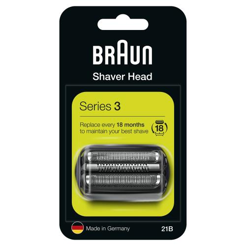 Braun Náhradná hlavica pre elektrický holiaci strojček Series 3 21B Black