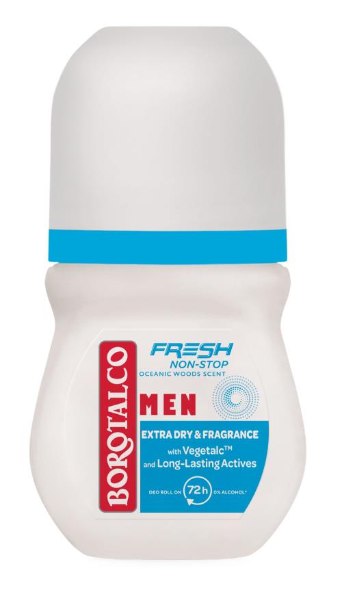 Borotalco Guľôčkový dezodorant Men Fresh Oceanic Woods (Deo Roll On) 50 ml