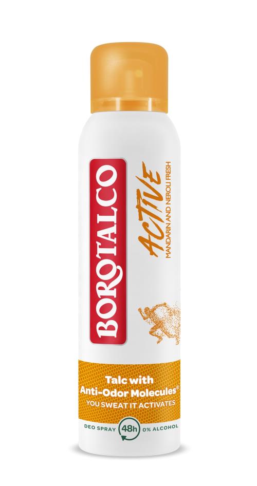 Borotalco Dezodorant v spreji mandarínka a neroli Active (Deo Spray) 150 ml