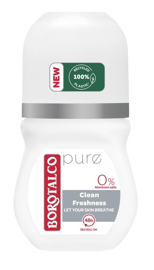 Borotalco Guľôčkový dezodorant 48H Pure (Deo Roll-On) 50 ml