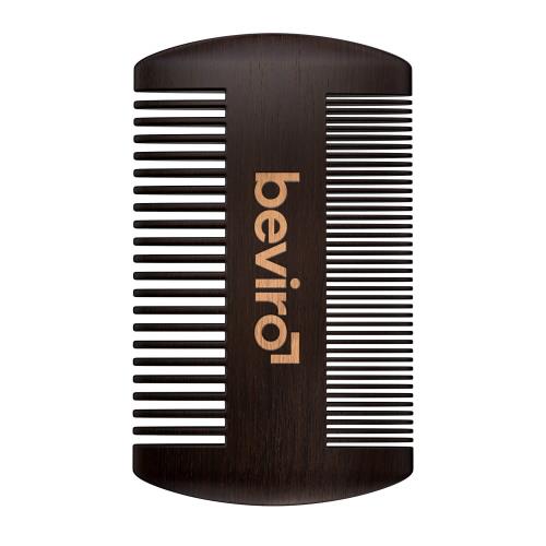 beviro Hrebeň na fúzy z hruškového dreva (Beard Comb)