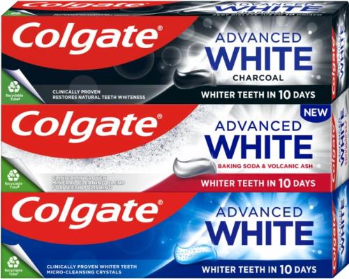 Colgate Súprava bieliacich zubných pást Advanced Mix Trio 3 x 75 ml
