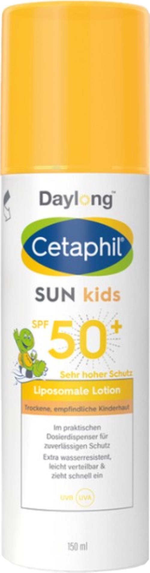 Daylong Opaľovacie mlieko pre deti Cetaphil Sun Kids SPF 50+ (Liposomale Lotion) 150 ml