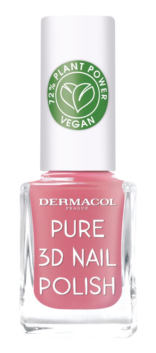 Dermacol Prírodný lak na nechty Pure 3D (Nail Polish) 11 ml 01 Crystal Clear