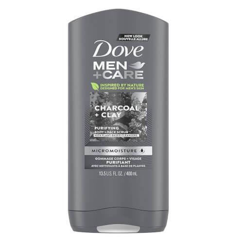 Dove Sprchový gél pre mužov Men+Care Charcoal & Clay (Body And Face Wash) 400 ml
