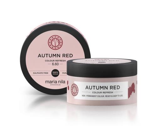 Maria Nila Jemná vyživujúca maska bez permanentných farebných pigmentov Autumn Red (Colour Refresh Mask) 300 ml