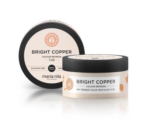 Maria Nila Jemná vyživujúca maska bez permanentných farebných pigmentov 7.40 Bright Copper (Colour Refresh Mask) 100 ml