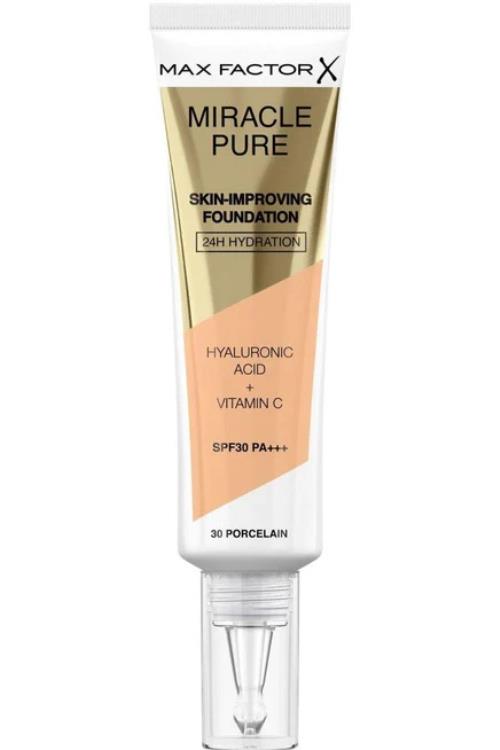 Max Factor Hydratačný make-up Miracle Pure (Skin-Improving Foundation) 30 ml 45 Warm Almond