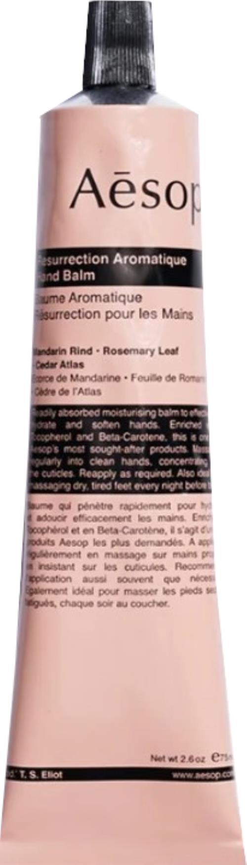 Aesop Hydratačný balzam na ruky s rastlinnými výťažkami (Resurrection Aromatique Hand Balm) 75 ml