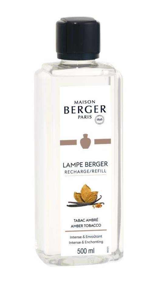 Maison Berger Paris Náplň do katalytickej lampy Amber Tobacco (Lampe Recharge/Refill) 500 ml