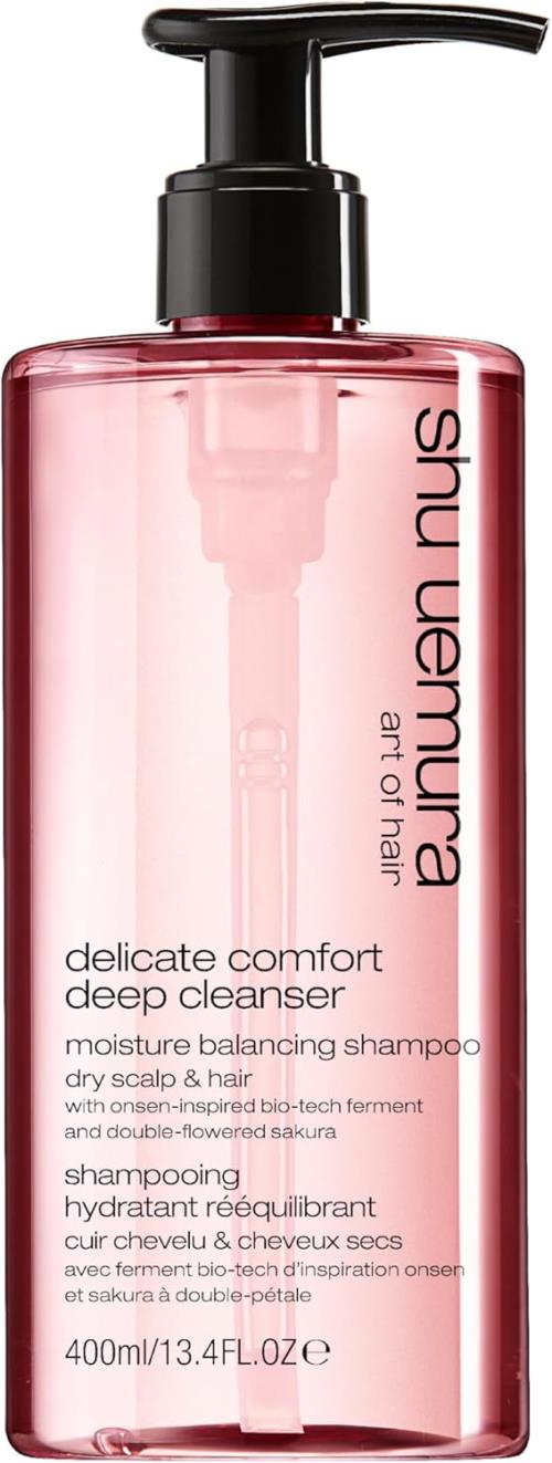 Shu Uemura Hydratačný šampón na suché vlasy a pokožku hlavy Delicate Comfort Deep Cleanser (Moisture Balancing Shampoo) 400 ml