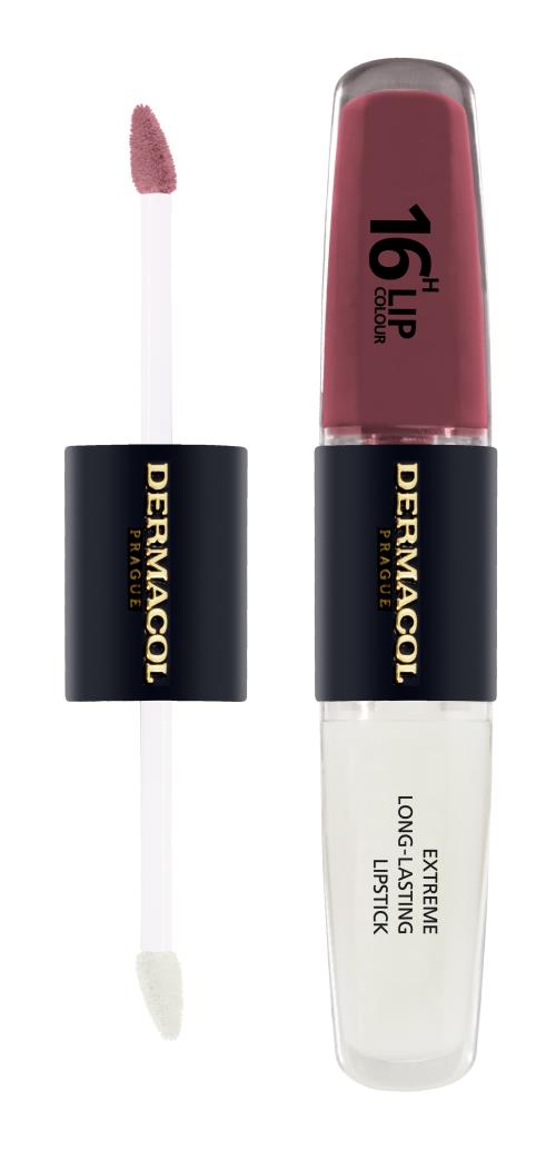 Dermacol Dlhotrvajúca dvojfázová farba na pery a lesk 16H Lip Colour (Extreme Long-Lasting Lipstick) 4 + 4 ml 12