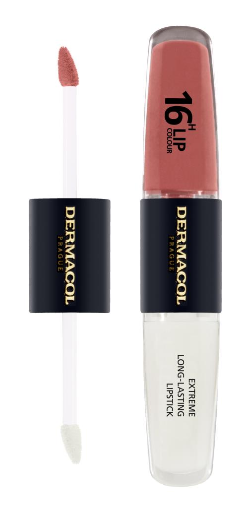 Dermacol Dlhotrvajúca dvojfázová farba na pery a lesk 16H Lip Colour (Extreme Long-Lasting Lipstick) 4 + 4 ml 23