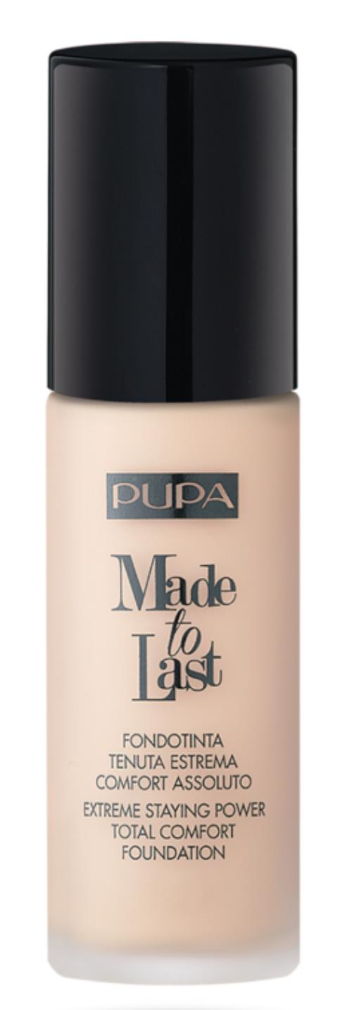 PUPA Milano Dlhotrvajúci tekutý make-up SPF 10 Made To Last (Total Comfort Foundation) 30 ml 010 Porcelain