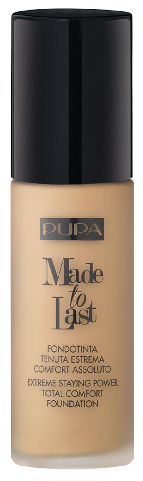 PUPA Milano Dlhotrvajúci tekutý make-up SPF 10 Made To Last (Total Comfort Foundation) 30 ml 003 Dark Ivory