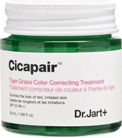 Dr. Jart+ Pleťový krém proti začervenaniu Cicapair SPF 22 (Tiger Grass Color Correcting Treatment) 50 ml