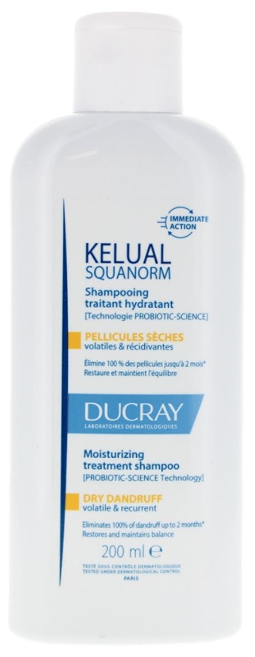 Ducray Hydratačný šampón proti suchým lupinám Kelual Squanorm (Moisturizing Treatment Shampoo) 200 ml