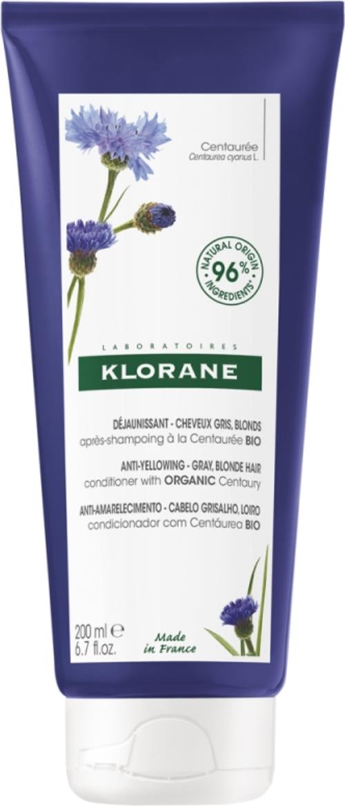 Klorane Kondicionér neutralizujúci žlté tóny Bio Nevädza (Conditioner) 200 ml