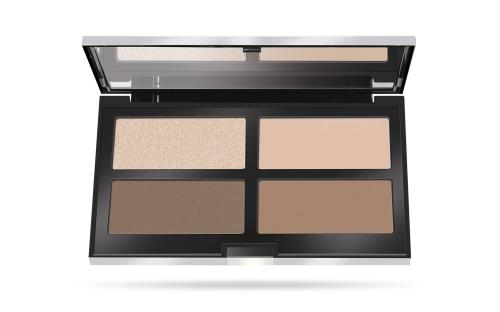 PUPA Milano Kontúrovacou a rozjasňujúce paletka strobing Ready 4 Selfie (Contouring & Strobing Powder Palette) 17,5 g 002 Medium Skin