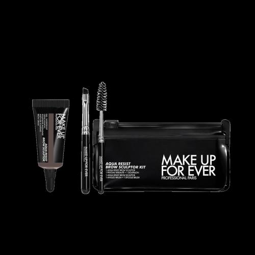 Make Up For Ever Súprava na úpravu obočia Aqua Resist Brow Sculptor Kit 40 Medium Brown