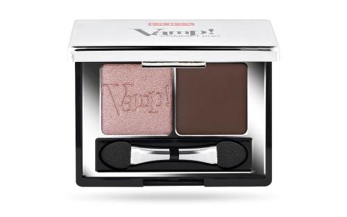 PUPA Milano Očné tiene Vamp! (Compact Duo Eyeshadow) 2,2 g 002 Pink Earth