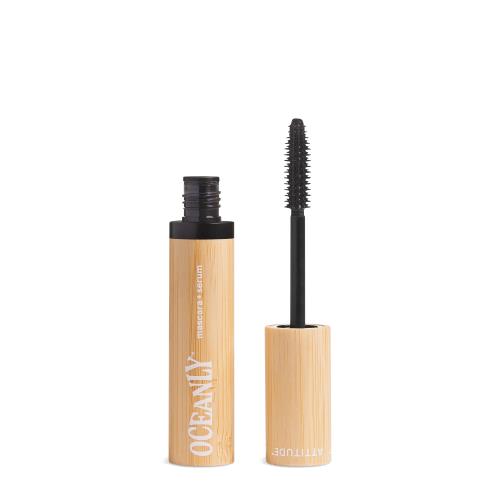 Attitude Riasenka so sérom pre výživu rias 2v1 Oceanly (Mascara + Serum) 7 g Black