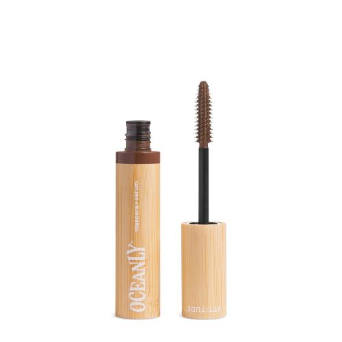 Attitude Riasenka so sérom pre výživu rias 2v1 Oceanly (Mascara + Serum) 7 g Brown