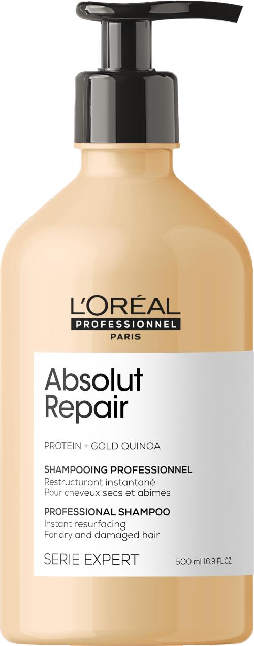 L'Oréal Professionnel Regeneračný šampón pre veľmi poškodené vlasy Serie Expert Absolut Repair Gold Quinoa + Protein (Instant Resurfacing Shampoo) 500 ml