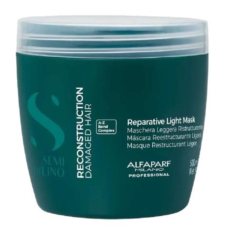 Alfaparf Milano Intenzívna maska pre jemné a poškodené vlasy Semi Di Lino Reconstruction (Reparative Light Mask) 500 ml