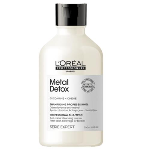 L'Oréal Professionnel Šampón pre farbené a poškodené vlasy, pre lesk vlasov, dlhšie trvajúcu farbu, bohatá textúra Serie Expert Metal Detox (Professional Shampoo) 300 ml