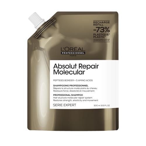 L'Oréal Professionnel Šampón pre poškodené vlasy Absolut Repair Molecular (Professional Shampoo) 500 ml - náplň