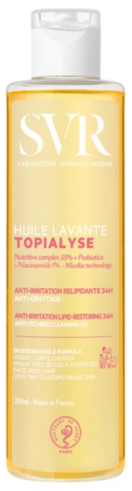 SVR Čistiaci olej bez obsahu mydla Topialyse (Cleansing Oil) 200 ml