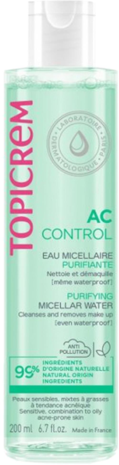 Topicrem Čistiaca micelárna voda AC (Purifying Micellar Water) 200 ml
