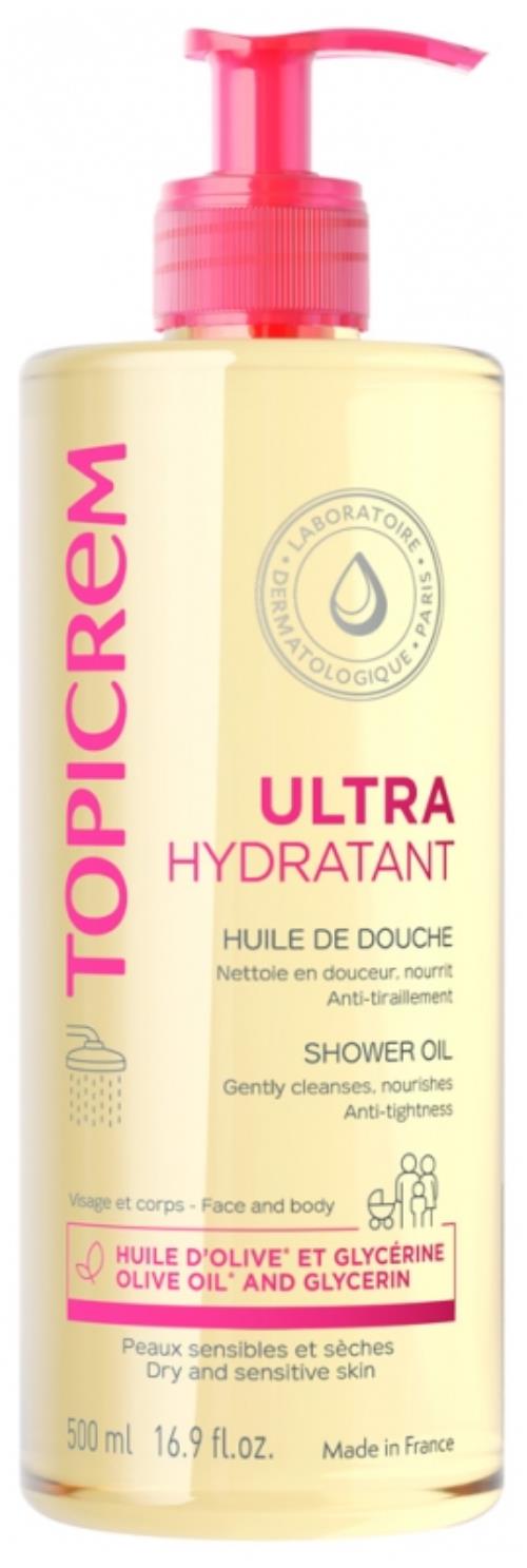 Topicrem Sprchový olej pre suchú a citlivú pokožku Ultra-Hydrating (Shower Oil) 500 ml