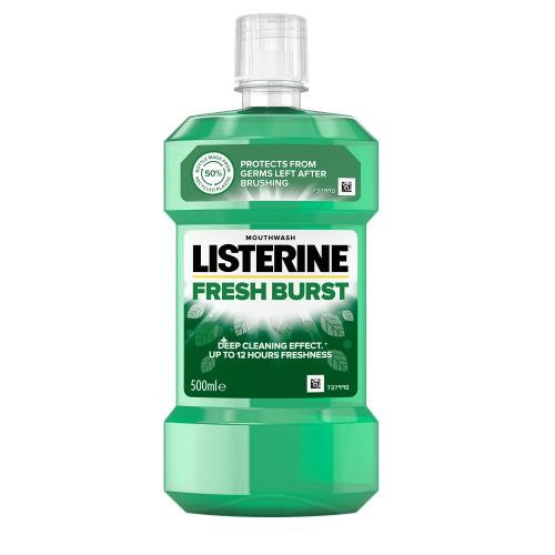 Listerine Ústna voda proti zubnému povlaku Fresh Burst 500 ml