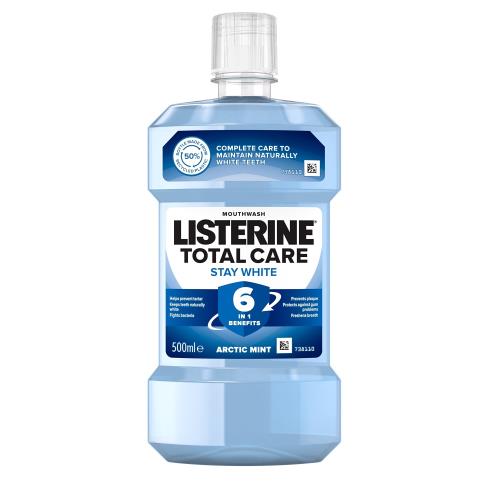 Listerine Ústna voda s bieliacim účinkom Total Care Stay White 500 ml