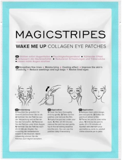 MAGICSTRIPES Kolagénová maska na očné okolie (Wake Me Up Collagen Eye Patches) 1 ks